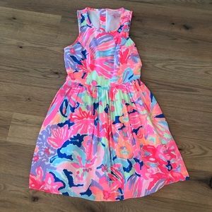 lily pulitzer fit & flare dress playa hermosa